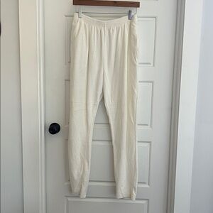 Velvet Cream Sweat Pants